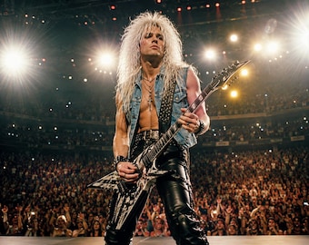 Rebel Yell | Headliners Collection | 80s Rockstar Wig | Platinum Blonde Mullet Wig | Hair Metal Wig | Glam Rock Costume Hair