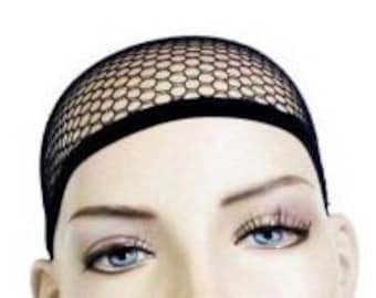 Coole und komfortable schwarze Mesh Perücke Mütze