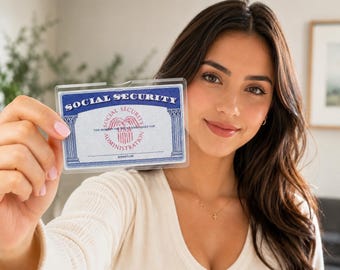 Clear ID Card Holder, Durable PVC Plastic Sleeves, SSN, Medical Insurance, Credit Cards (10PCS)
