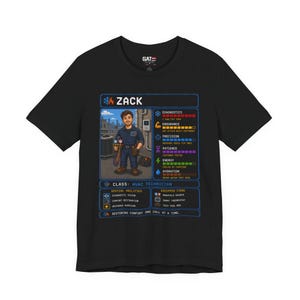 Aangepast T-shirt HVAC-technicus, gepersonaliseerd HVAC Tech-cadeau, T-shirt HVAC-installateur, werknemersshirt verwarming en koeling