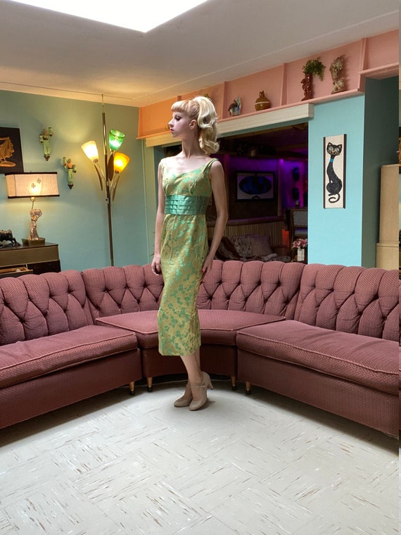1950’s Cocktail Green Dress