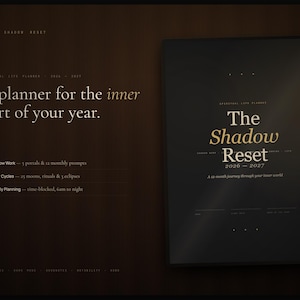 Digital Spiritual Planner for GoodNotes and Notability, Hyperlinked iPad Journal, Moon Phases & Weekly Pages.