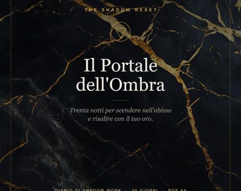 Diario Shadow Work 30 Giorni | Lavoro sull'Ombra PDF Stampabile | Workbook Crescita Personale | Diario Introspezione | Download Digitale