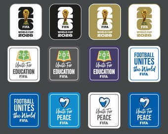 Football patch pack svg 2026 | Football shirt badges cdr PDF AI SVG | Digital download