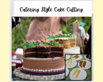 Guía para cortar el pastel: Estilo de catering