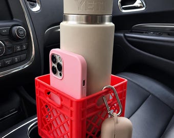 3D Printed Milk Crate Cup Holder Basket | Car Organizer