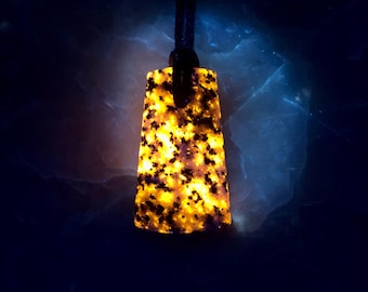 Collier Yooperlite, Grands Lacs, Michigan Glow Stone