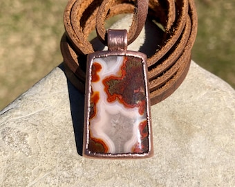 Collier en agate couture de l'Idaho