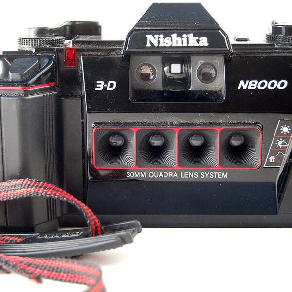 WORKING Nishika 3D N8000 4 Lens Lomo Toy Lomography Camera