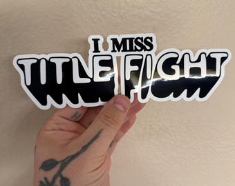 Title Fight bumper sticker