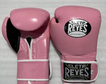 Cleto Reyes Pink Leather Boxing Gloves | Professional Sparring Training