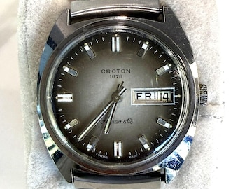 Vintage Croton 1878 Aquamatic Swiss Made 9A 10270