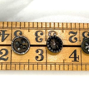 Botones de acero tallado del siglo XIX, pequeñas tazas austriacas, lote antiguo de forma especial (6)