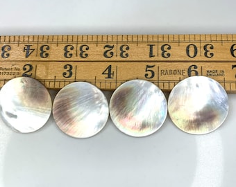Beautiful Set of 4 Mother of Pearl Vintage Buttons