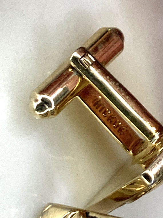 1960's Hickok USA Square Cufflinks with Horses - image 3