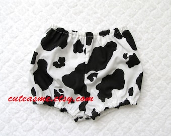Baby cow diaper cover-Cow print bloomers-Baby unisex nappy cover-Cow boy diaper cover-Cow girl bloomers-Baby shower gift