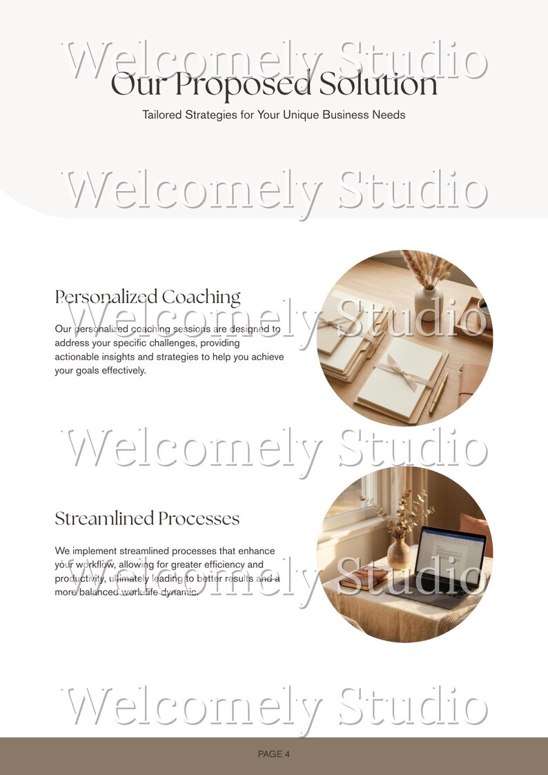 Paquete completo para clientes, plantillas de Canva para coaches y proveedores de servicios, paquete de bienvenida, guía de precios, propuesta. imagen 9