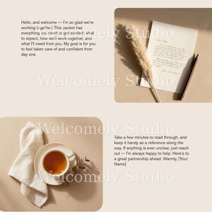 Client Welcome Packet Template, Editable Canva Onboarding Guide for Coaches & Service Providers, Welcome Booklet, New Client Kit image 2
