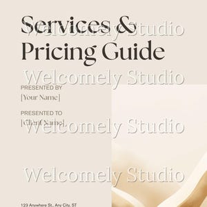 Paquete completo para clientes, plantillas de Canva para coaches y proveedores de servicios, paquete de bienvenida, guía de precios, propuesta. imagen 6