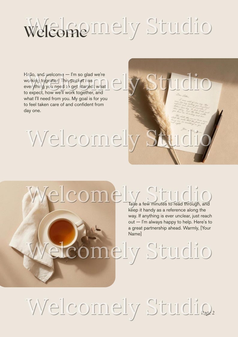 Paquete completo para clientes, plantillas de Canva para coaches y proveedores de servicios, paquete de bienvenida, guía de precios, propuesta. imagen 4