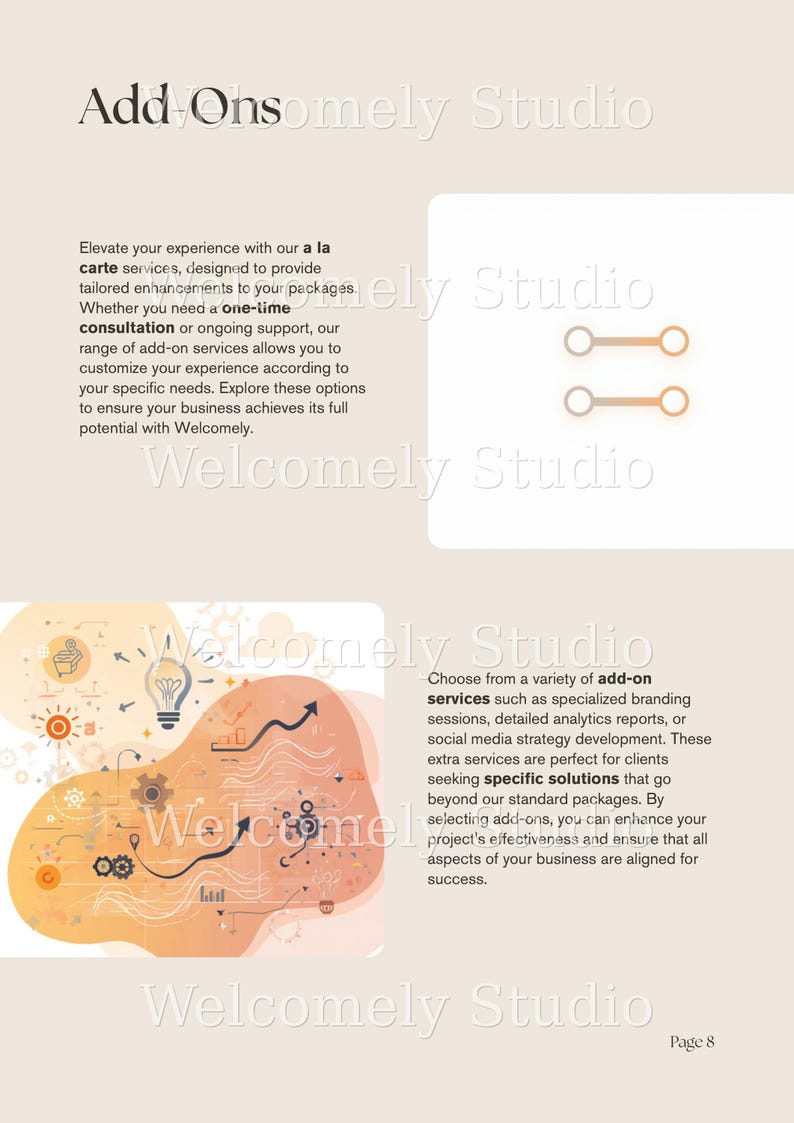Services and Pricing Guide Template, Canva Price List for Coaches & Service Providers, Editable Client Onboarding Welcome Packet, Proposal image 4