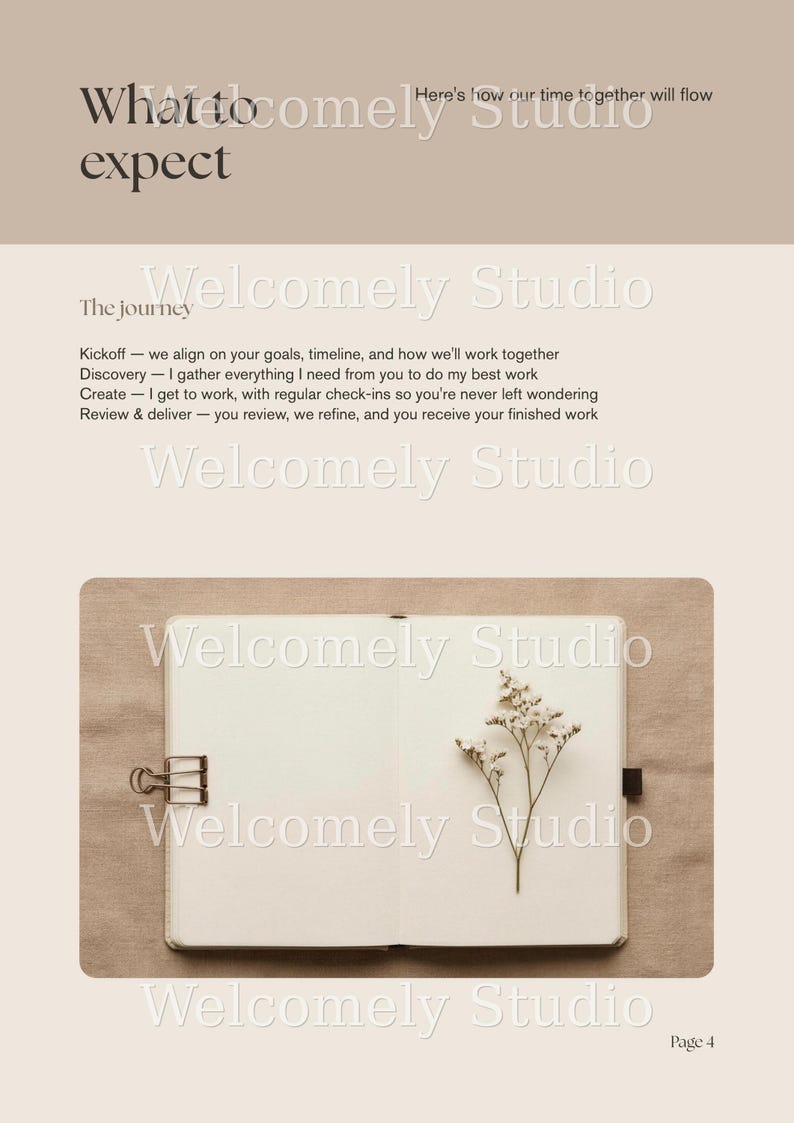 Client Welcome Packet Template, Editable Canva Onboarding Guide for Coaches & Service Providers, Welcome Booklet, New Client Kit image 5
