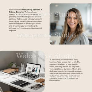 Services and Pricing Guide Template, Canva Price List for Coaches & Service Providers, Editable Client Onboarding Welcome Packet, Proposal image 6