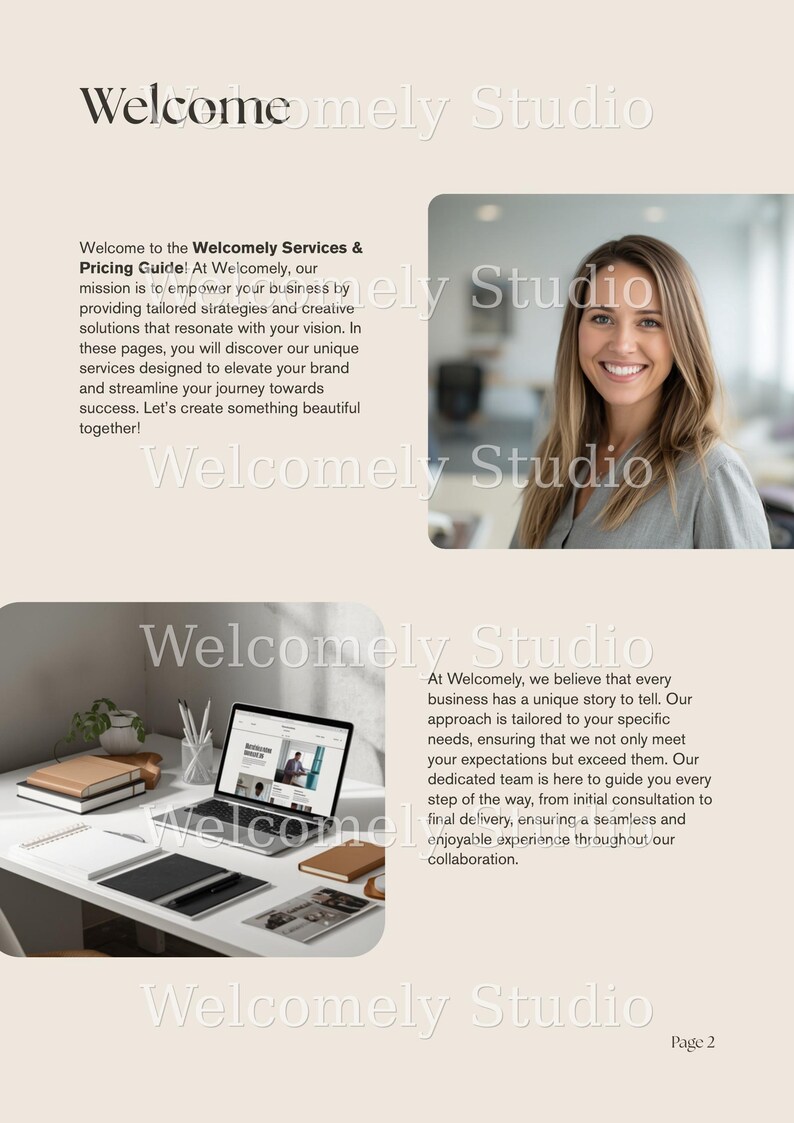 Services and Pricing Guide Template, Canva Price List for Coaches & Service Providers, Editable Client Onboarding Welcome Packet, Proposal image 6