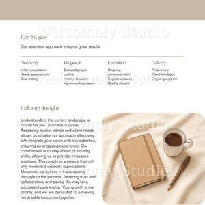 Services and Pricing Guide Template, Canva Price List for Coaches & Service Providers, Editable Client Onboarding Welcome Packet, Proposal image 5