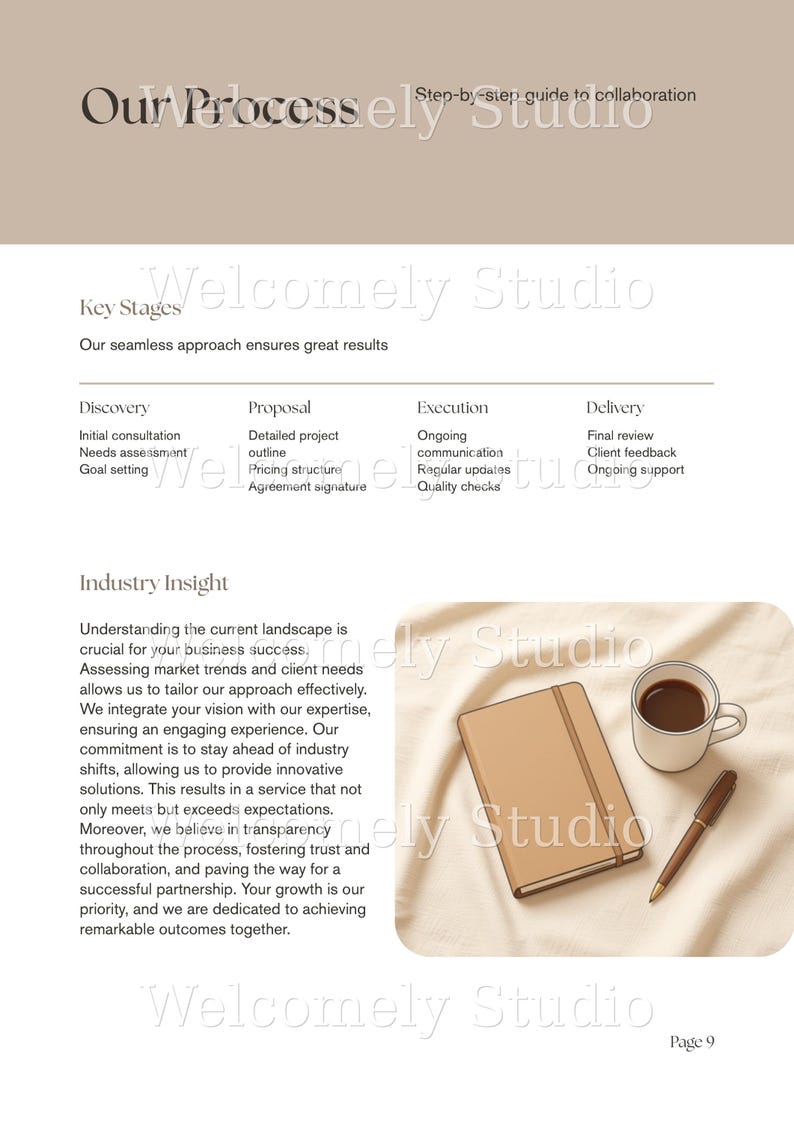 Services and Pricing Guide Template, Canva Price List for Coaches & Service Providers, Editable Client Onboarding Welcome Packet, Proposal image 5