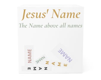 Jesus' Name Note Cube | Scripture Inspirational Desk Notes
