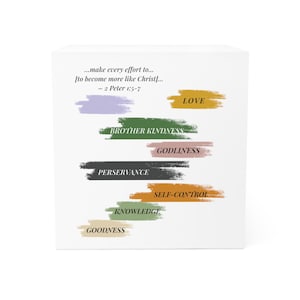 Ladder of Christian Virtues | Scripture Note Cube