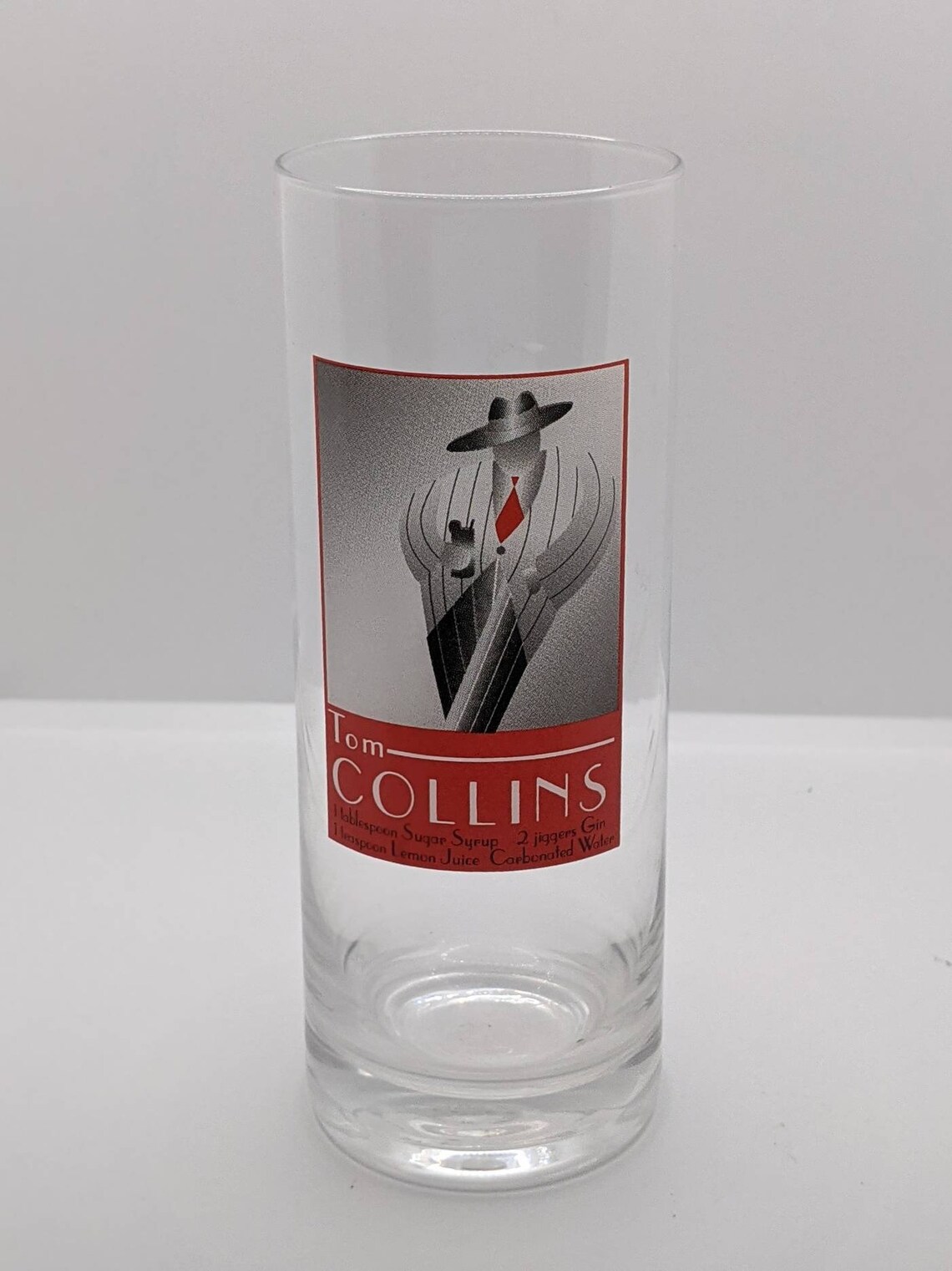 Very cool vintage Tom Collins glasses. Striking Zoot Suit Etsy