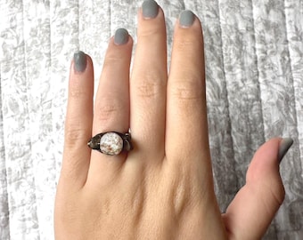 Handmade Beaded Glow in the Dark Ring