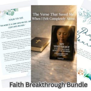 Faith Breakthrough Bundle 30 Day Prayer Journal PDF & Christian Ebook