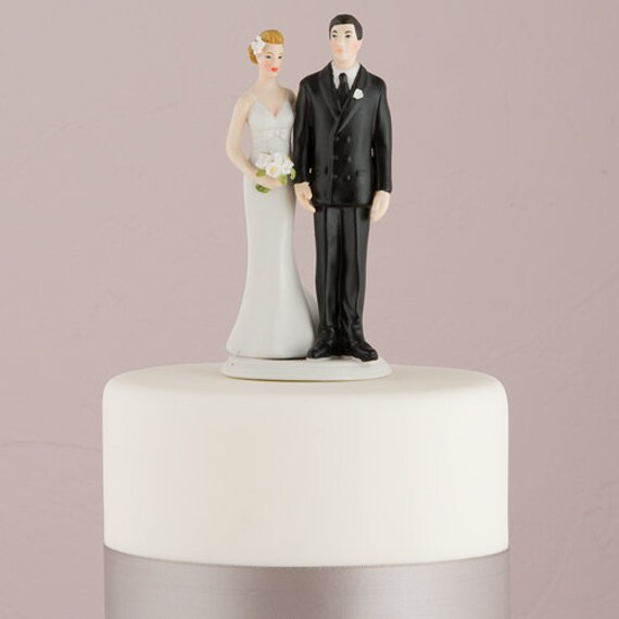 Bride Groom Cake Top Wedding Cake Topper Love Pinch Bride Etsy