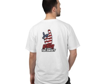 Camiseta con bandera de EE. UU. desgastada / Camiseta con gráfico de American Rock Sweet Hand / 250 aniversario patriótico