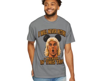 Nunca me jubilaré por culpa de este viaje (Camiseta) / Camiseta divertida de Disney Parks / Camiseta de Disney para fans de la lucha libre / Humor adulto de Disney