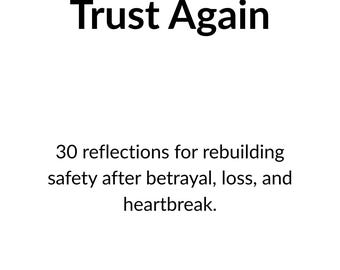 Trust & Relationship Healing Reflection Cards | Learning to Trust Again (Digital Download)