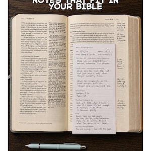 Bible Study Notes Printable Insert Organizer Scripture Passage Personal Note Taking Devotional Christian Tools Guide Page Tracker