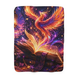 Feurige Buch Phoenix Decke