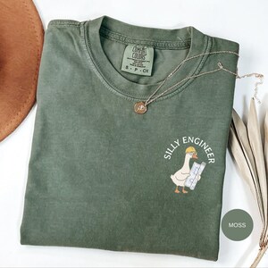 T-Shirt mit dem Aufdruck „Silly Engineer Comfort Colors“, T-Shirt für angehende Ingenieure, süßes MINT-T-Shirt, T-Shirt für Ingenieurstudenten, Shirt für Maschinenbau-, Elektro- und Bauingenieure