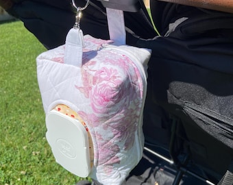 Handmade Quilted Diaper Clutch | Custom Mini Stroller Bag, Perfect Gift For On The Go Mom