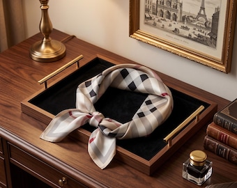 Pure Mulberry Silk Square Scarf Hair Band, For Women Ladies, Elegant Office Wear Or Travel, Mothers Day, Best Gift For Mom Wife Her