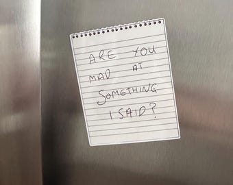 Are you Mad at Something I Said Magnet || Widow’s Bay refrigerator magnet