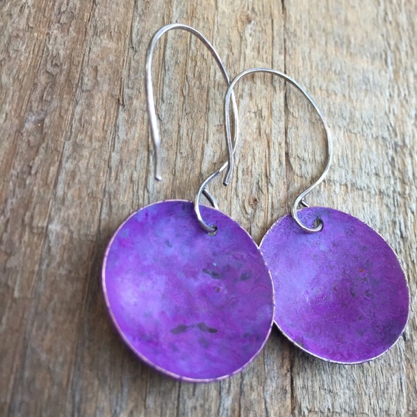 Purple rain earrings