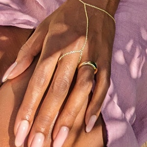 Simple Hand Chain Bracelet, silver hand chain, ring bracelet chain, bracelet bague chaine, slave bracelet handchain
