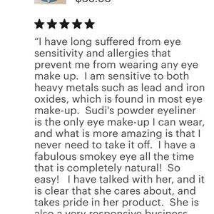 Sudi Sormeh Black Powder Eyeliner Sudi Lead Free Powder Eyeliner Sensitive Eyes Liner Waterline Eyeliner Hypoallergenic Eyeliner image 8