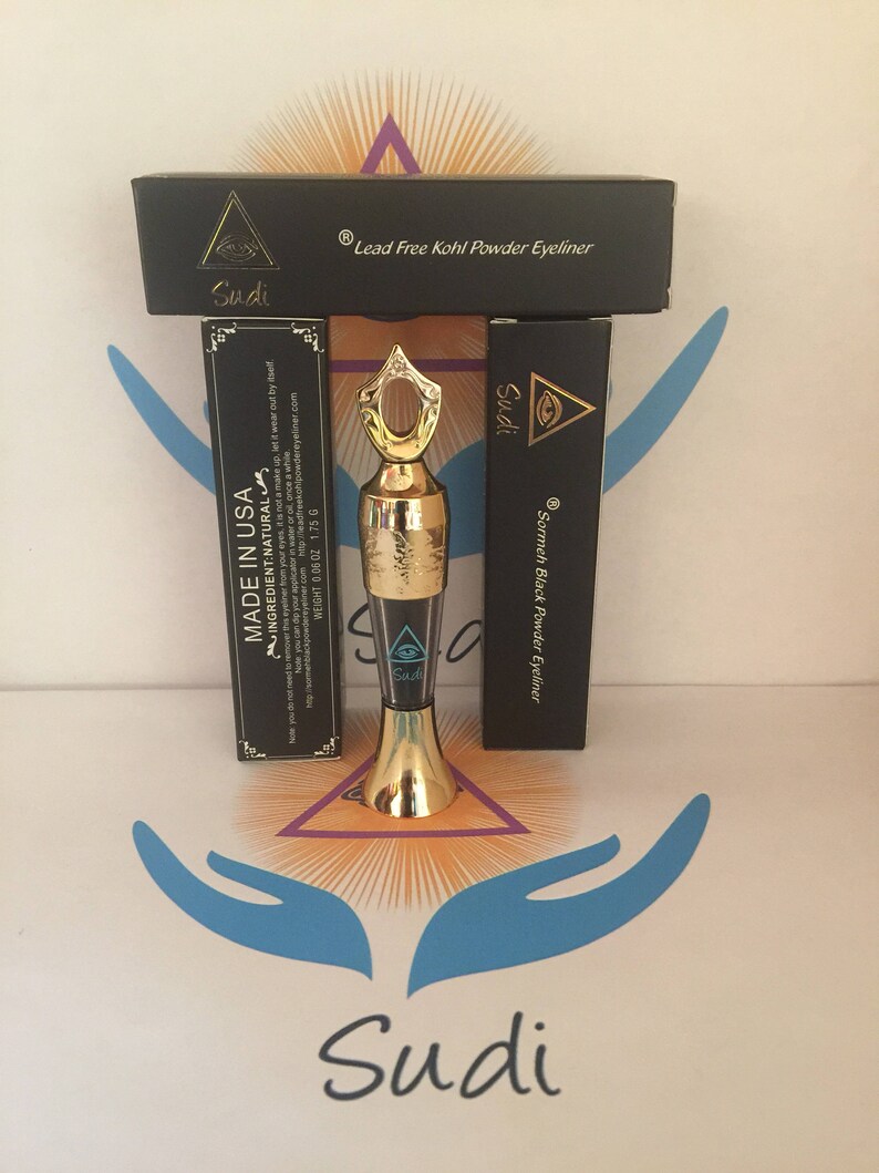 Sudi Sormeh black powder eyeliner Sudi Lead Free kohl Etsy