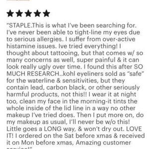 Sudi Sormeh: Eyeliner ipoallergenico - Testato in modo indipendente per purezza e sicurezza / Prodotto negli Stati Uniti e conforme agli standard cosmetici statunitensi ed europei. immagine 3